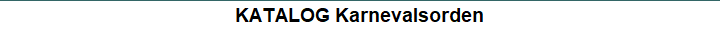 KATALOG Karnevalsorden