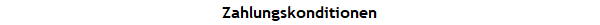 Zahlungskonditionen